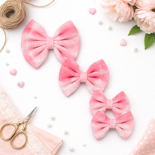 Soft pink watercolor print